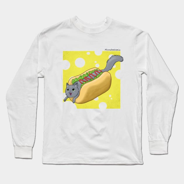 Hot Kitty! Long Sleeve T-Shirt by Mundoalapiz